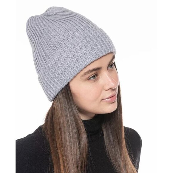 Style & Co Women's Solid Shine Cuff Beanie Gray - Picture 2 of 5